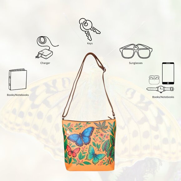 Printed Leather Crossbody Bag –Sling & Over the Shoulder Bag for Women-Daily Use - Picture 4 of 9